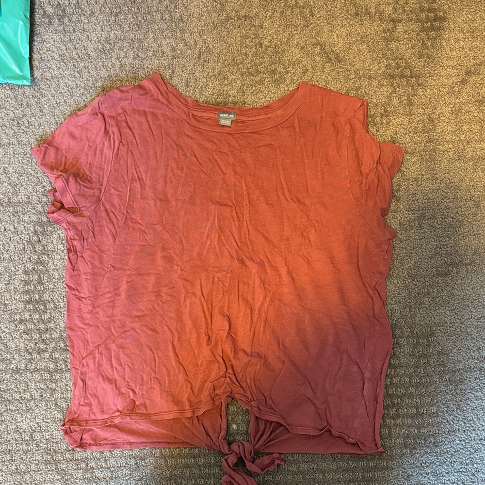 Aerie Burgundy Casual Tee